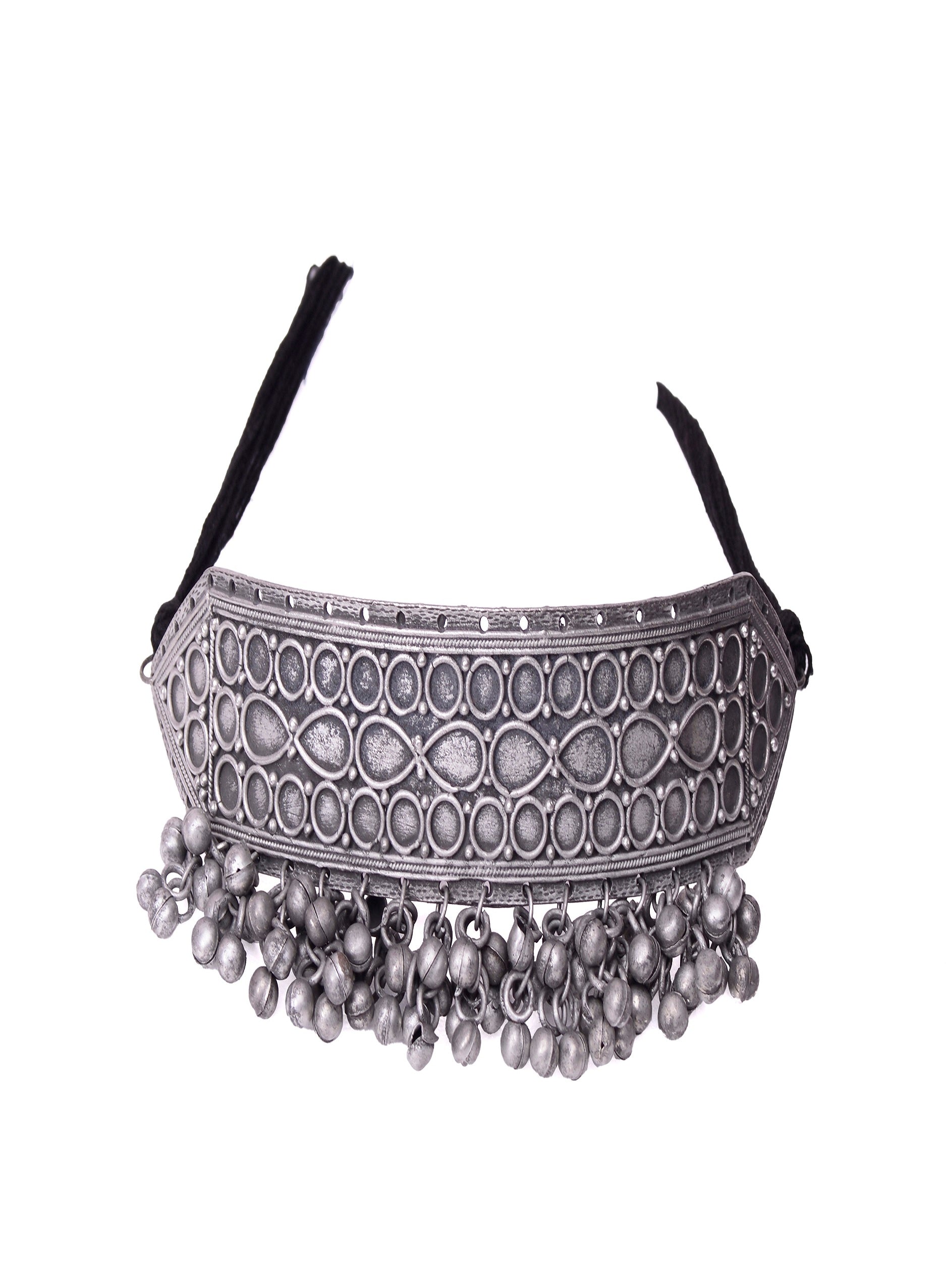 Malka Ghungroo Oxidised Choker Necklace - 5elements